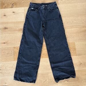 Ragged Priest Jeans - Wide Leg Jeans in Faded Black